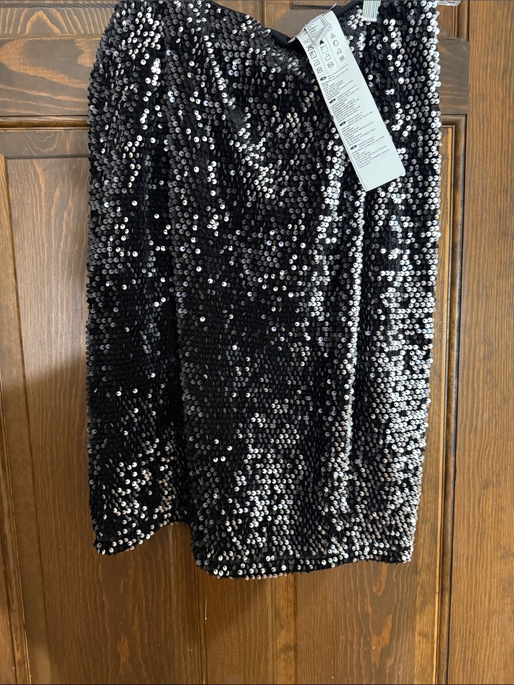 Joseph Ribkoff Black Sequin Mini Skirt